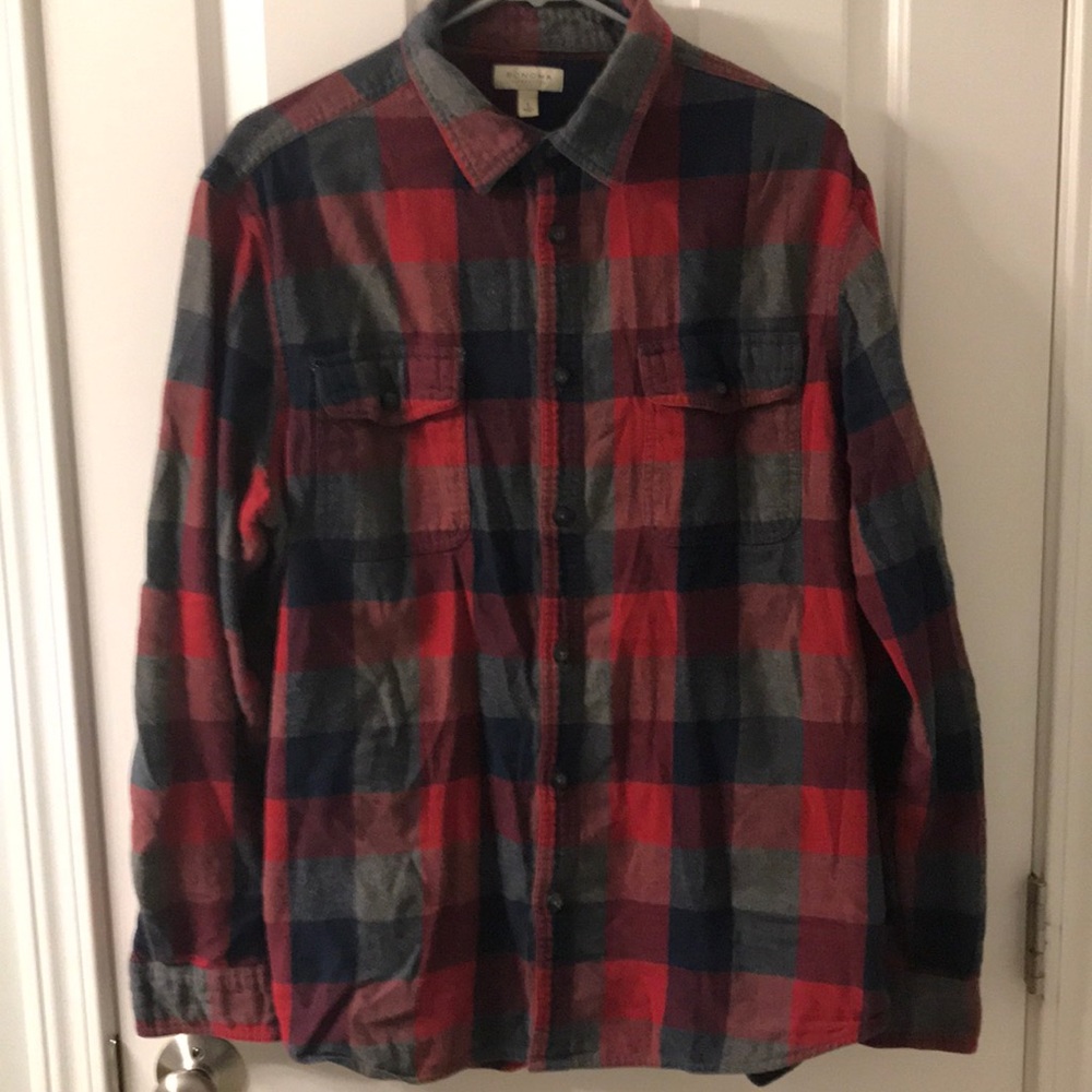 Sonoma Red & Navy Flannel